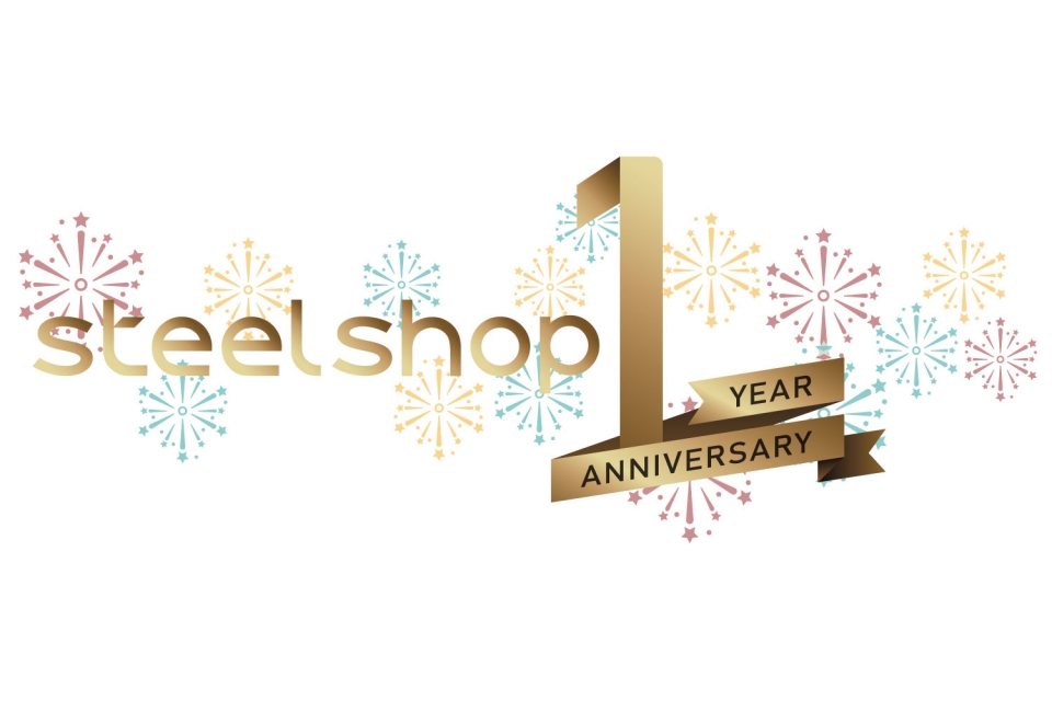 동국제강 철강 전자상거래 플랫폼 ‘스틸샵(steelshop)’ 1주년 기념 로고